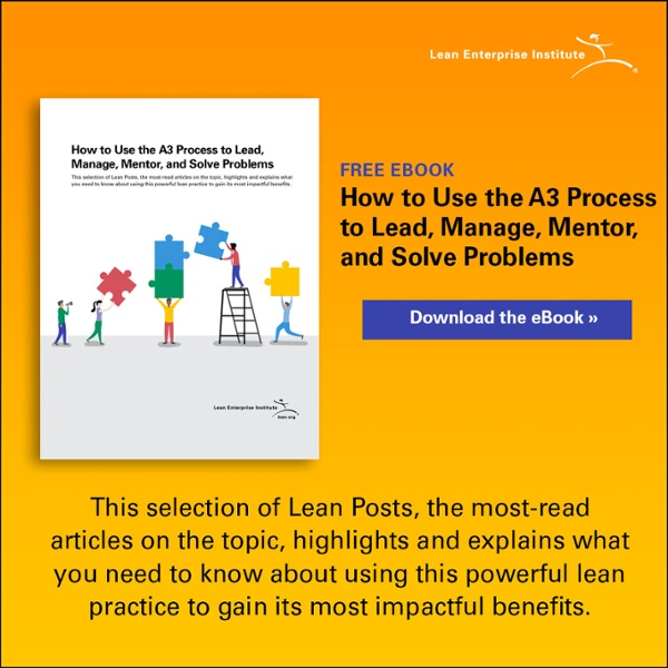 A large yellow block inviting you to download an eBook about A3.